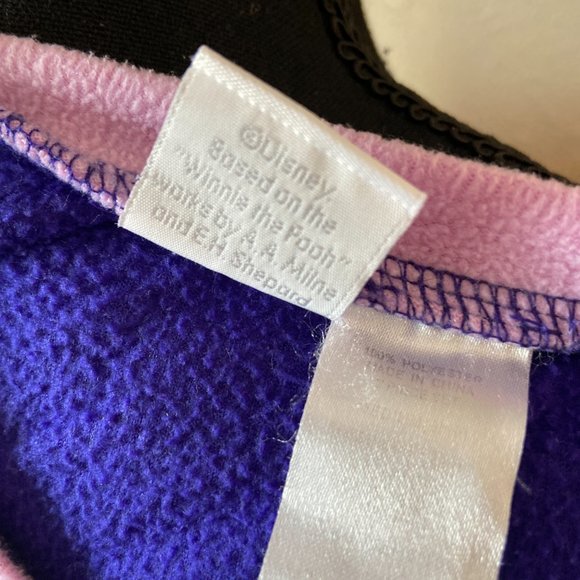 5/$10 Disney Winnie the Pooh Eeyore Pink & Blue Fleece Sleep Shirt S - Picture 5 of 6